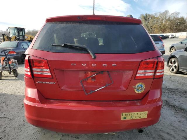 3C4PDCAB1JT517641 - 2018 DODGE JOURNEY SE RED photo 6