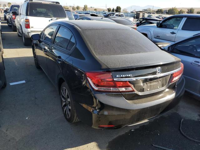 2HGFB2F98FH535198 - 2015 HONDA CIVIC EXL BLACK photo 2