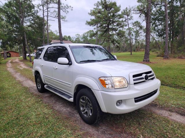 5TDBT48A55S252061 - 2005 TOYOTA SEQUOIA LIMITED WHITE photo 1