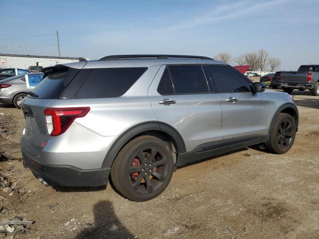 1FM5K8GC5MGB41119 - 2021 FORD EXPLORER ST SILVER photo 3