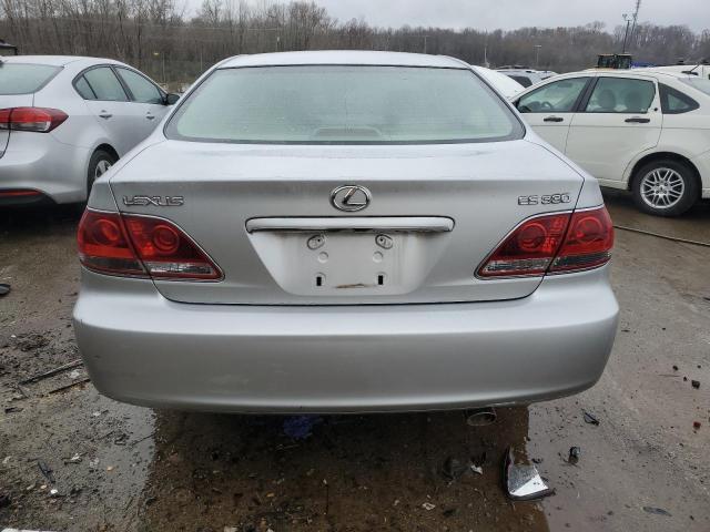 JTHBA30G265173162 - 2006 LEXUS ES 330 SILVER photo 6