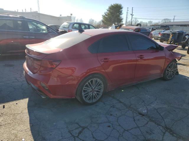 3KPF44AC8NE464554 - 2022 KIA FORTE GT RED photo 3