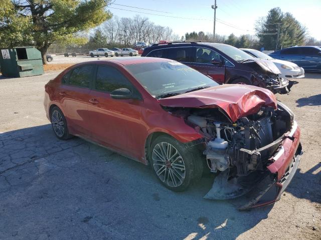 3KPF44AC8NE464554 - 2022 KIA FORTE GT RED photo 4