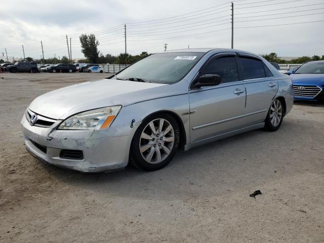 1HGCM66547A083770 - 2007 HONDA ACCORD EX SILVER photo 1