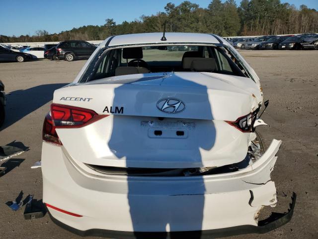 3KPC24A63NE165640 - 2022 HYUNDAI ACCENT SE WHITE photo 6