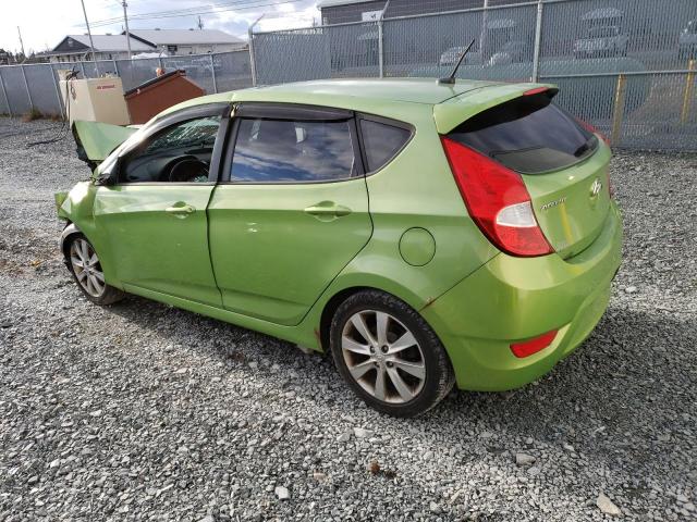 KMHCU5AE8CU009482 - 2012 HYUNDAI ACCENT GLS GREEN photo 2