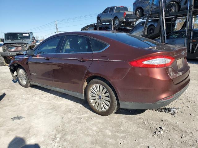 3FA6P0UU9FR123863 - 2015 FORD FUSION S HYBRID BURGUNDY photo 2