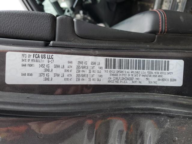 1C4RJFLG0HC942687 - 2017 JEEP GRAND CHER TRAILHAWK 灰色 照片 13