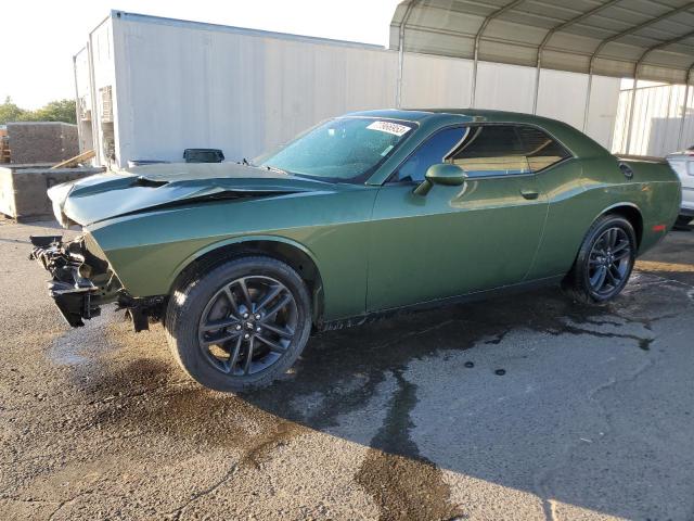 2C3CDZGG1KH652699 - 2019 DODGE CHALLENGER SXT GREEN photo 1