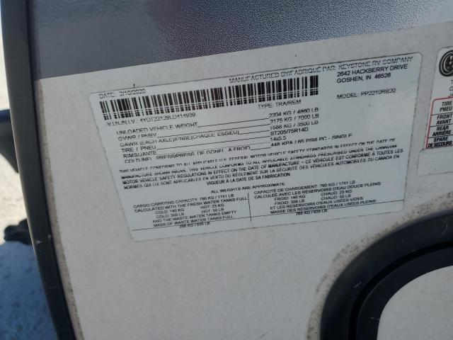 4YDT22129LD414939 - 2020 KEYSTONE PASSPORT TWO TONE photo 10