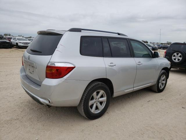 5TDZA3EH9AS002106 - 2010 TOYOTA HIGHLANDER SILVER photo 3