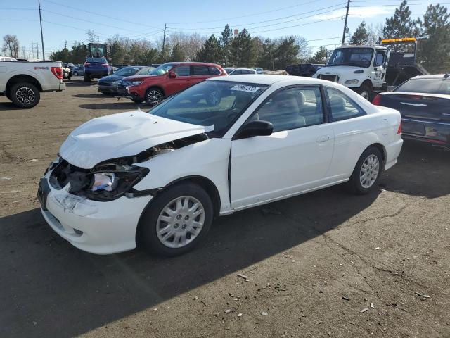 1HGEM21674L028375 - 2004 HONDA CIVIC LX WHITE photo 1