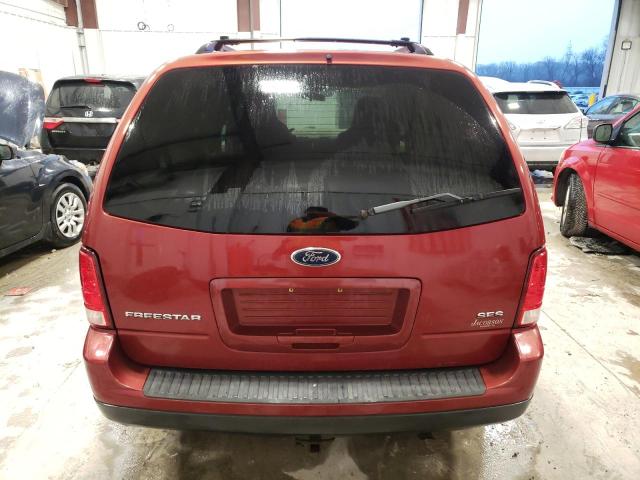 2FMZA57625BA89325 - 2005 FORD FREESTAR SES RED photo 6