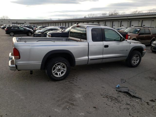 1B7GL22X11S343336 - 2001 DODGE DAKOTA SILVER photo 3