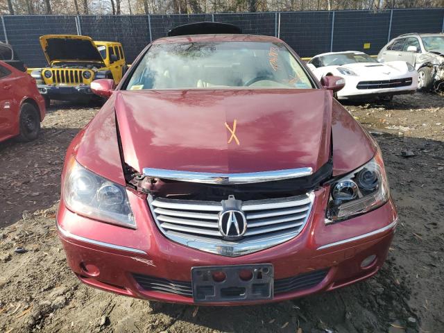 JH4KB16545C007727 - 2005 ACURA RL BURGUNDY photo 5