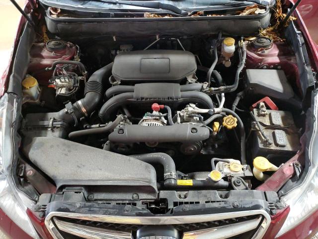 4S3BMBA67B3259422 - 2011 SUBARU LEGACY 2.5I BURGUNDY photo 11