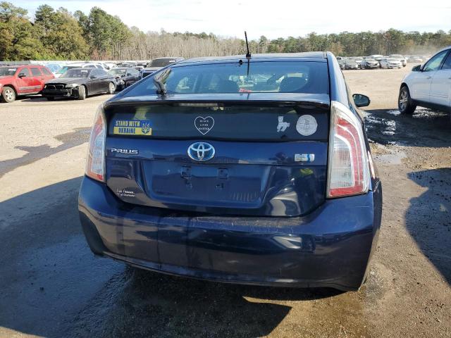 JTDKN3DU0C1530069 - 2012 TOYOTA PRIUS BLUE photo 6