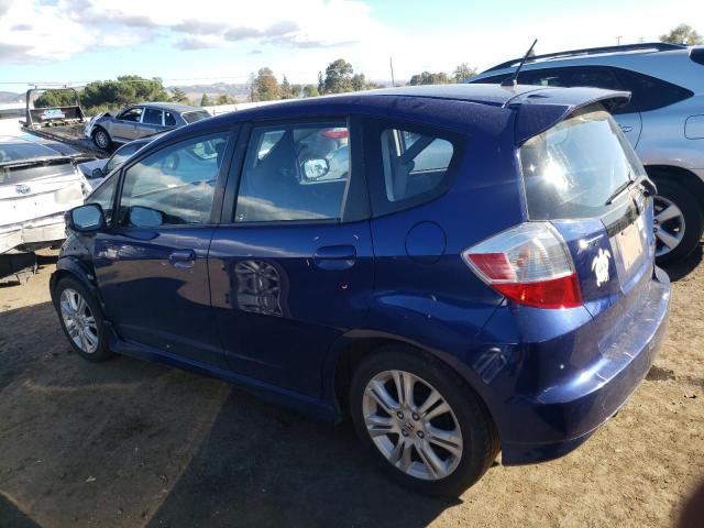 JHMGE8H5XBC019542 - 2011 HONDA FIT SPORT BLUE photo 2