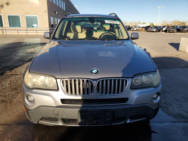 WBXPC93467WF08298 - 2007 BMW X3 3.0SI GRAY photo 5