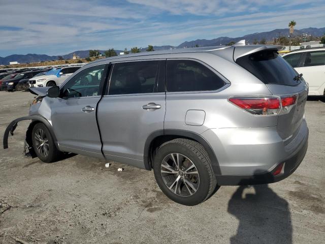 5TDKKRFH2GS187219 - 2016 TOYOTA HIGHLANDER XLE SILVER photo 2