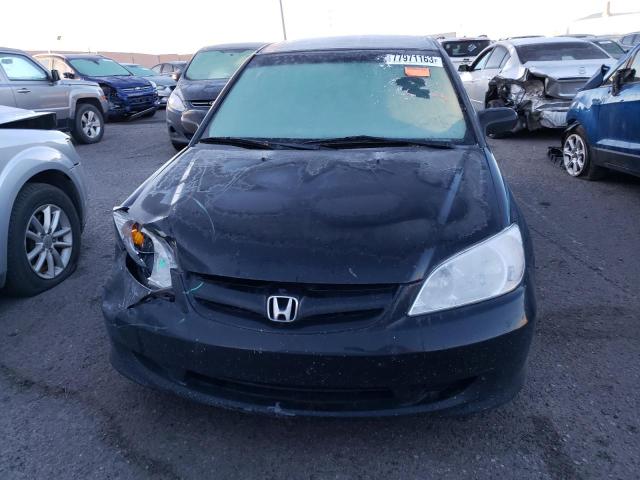 2HGES16325H543491 - 2005 HONDA CIVIC DX VP BLACK photo 5