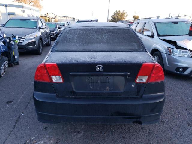 2HGES16325H543491 - 2005 HONDA CIVIC DX VP შავი ფოტო 6
