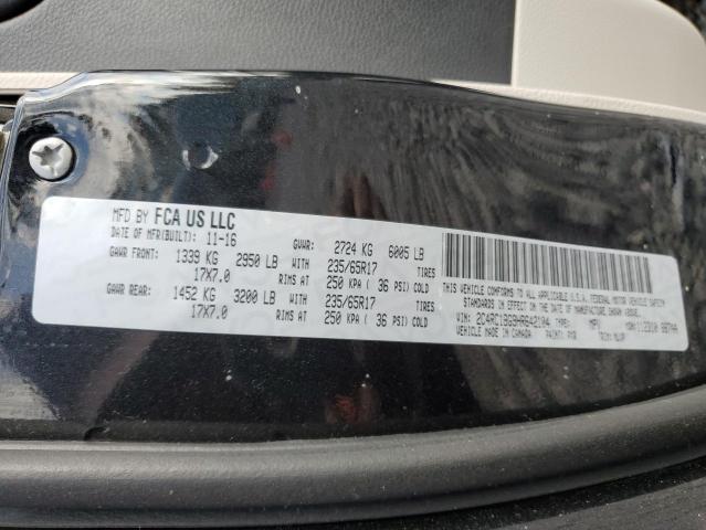 2C4RC1BG9HR642104 - 2017 CHRYSLER PACIFICA TOURING L 黑色 照片 13