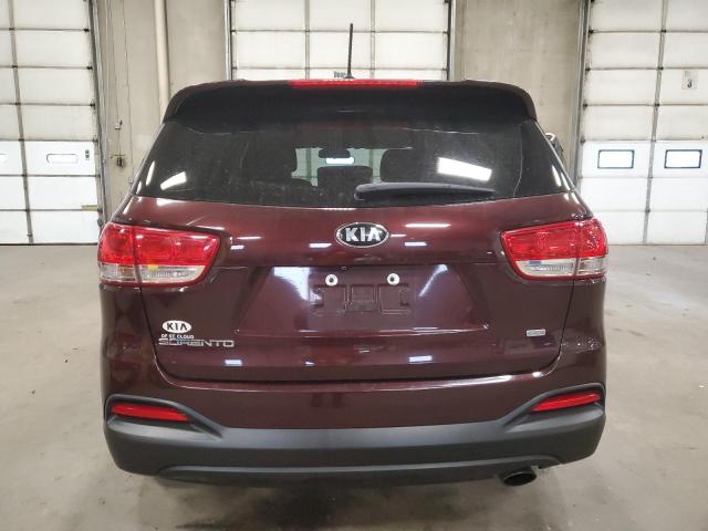 5XYPG4A37HG252828 - 2017 KIA SORENTO LX MAROON photo 6