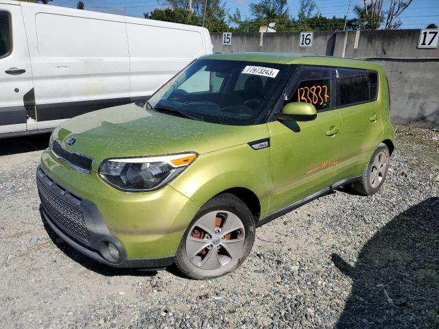 KNDJN2A28F7750750 - 2015 KIA SOUL GREEN photo 1