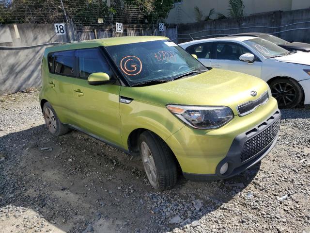 KNDJN2A28F7750750 - 2015 KIA SOUL GREEN photo 4