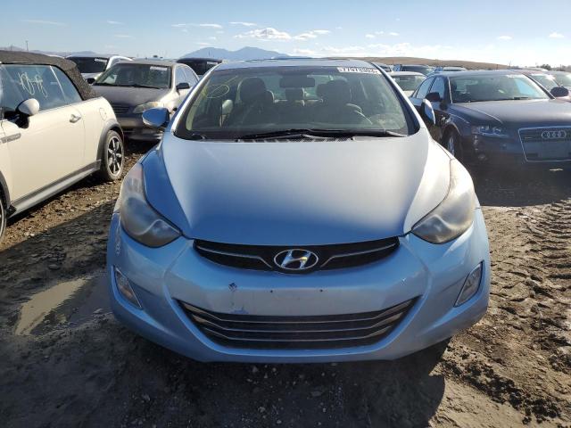 KMHDH4AE9CU215929 - 2012 HYUNDAI ELANTRA GLS BLUE photo 5