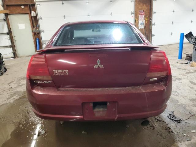 4A3AB46F84E144628 - 2004 MITSUBISHI GALANT ES HIGH BURGUNDY photo 6