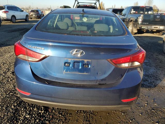 5NPDH4AE5FH573080 - 2015 HYUNDAI ELANTRA SE BLUE photo 6