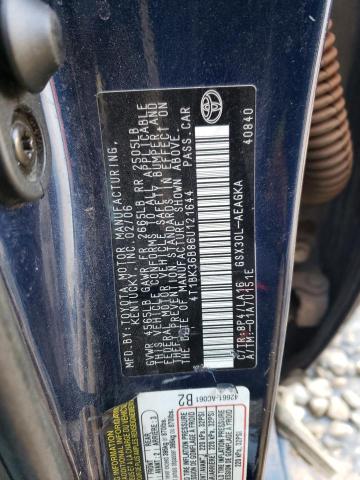 4T1BK36B86U121644 - 2006 TOYOTA AVALON XL BLUE photo 12