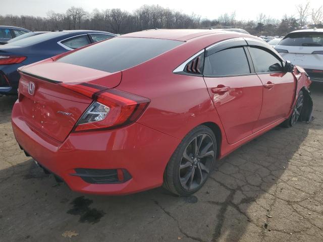 2HGFC2F89LH549787 - 2020 HONDA CIVIC SPORT 红色 照片 3