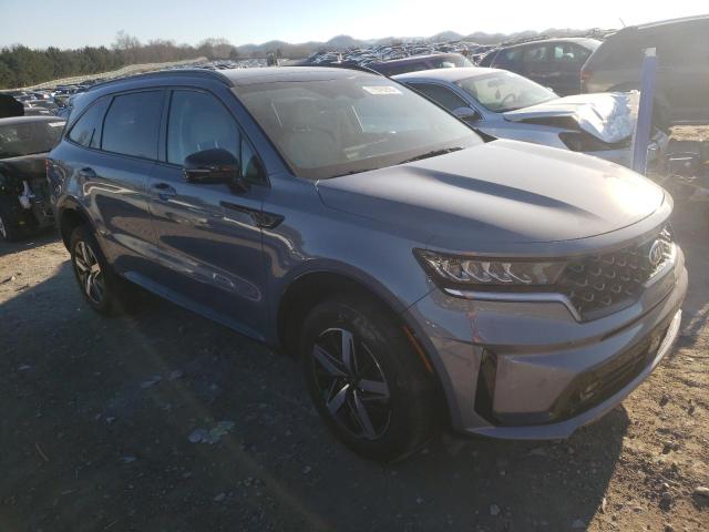 5XYRHDLF1MG061350 - 2021 KIA SORENTO EX GRAY photo 4