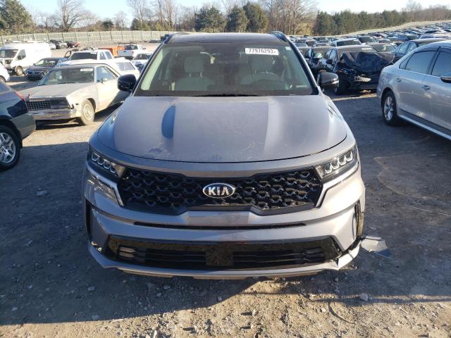 5XYRHDLF1MG061350 - 2021 KIA SORENTO EX GRAY photo 5