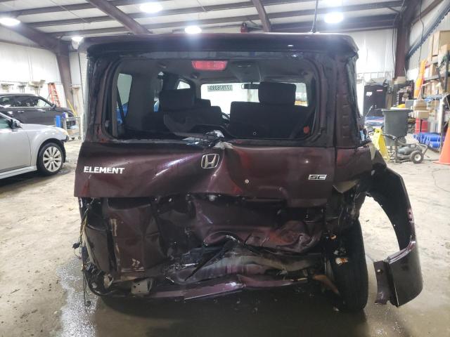 5J6YH18919L003175 - 2009 HONDA ELEMENT SC MAROON photo 6