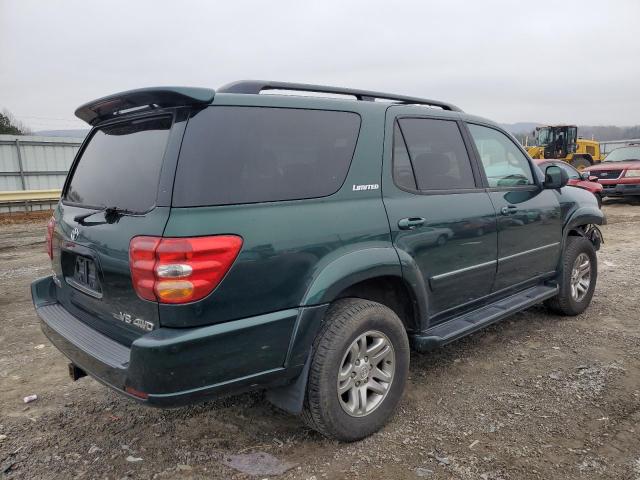 5TDBT48A64S218581 - 2004 TOYOTA SEQUOIA LIMITED GREEN photo 3