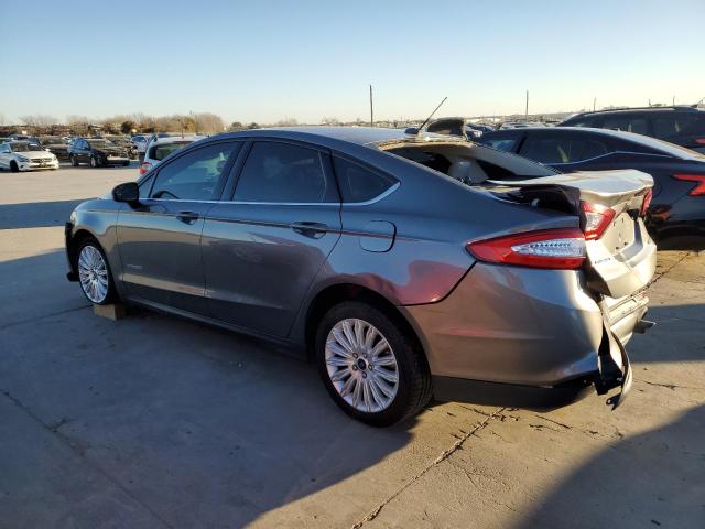 3FA6P0UU7ER298126 - 2014 FORD FUSION S HYBRID GRAY photo 2