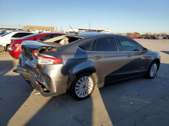 3FA6P0UU7ER298126 - 2014 FORD FUSION S HYBRID GRAY photo 3