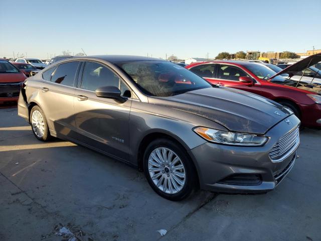 3FA6P0UU7ER298126 - 2014 FORD FUSION S HYBRID GRAY photo 4