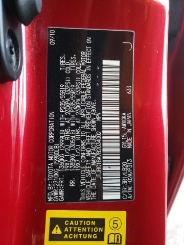 JTJBC1BA7B2034002 - 2011 LEXUS RX 450 RED photo 12