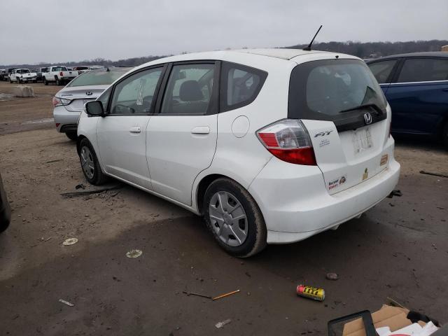 JHMGE8H36DC010399 - 2013 HONDA FIT WHITE photo 2