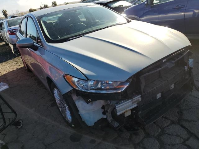 3FA6P0UU1ER256728 - 2014 FORD FUSION S HYBRID BLUE photo 4