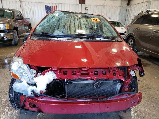 JTDBT923771182344 - 2007 TOYOTA YARIS RED photo 5