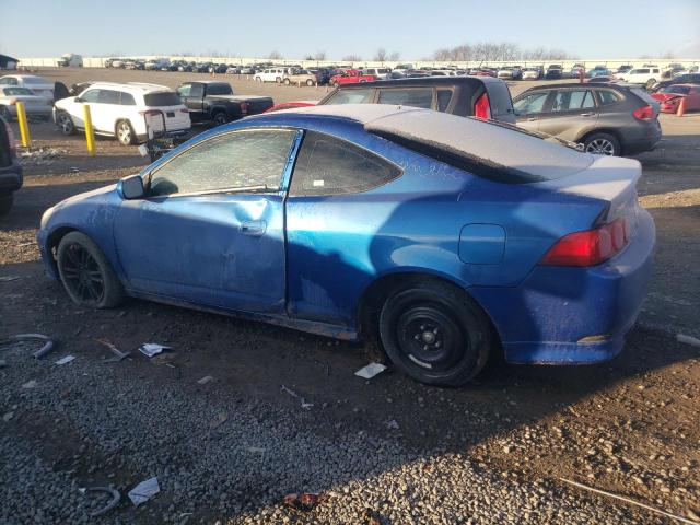 JH4DC54806S008911 - 2006 ACURA RSX BLUE photo 2