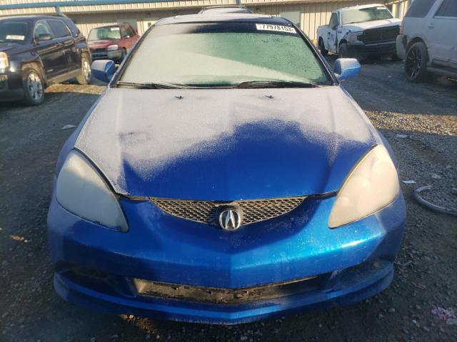 JH4DC54806S008911 - 2006 ACURA RSX BLUE photo 5