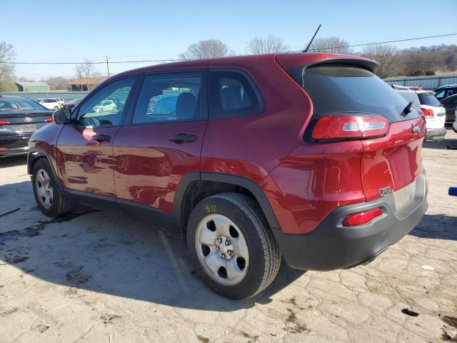 1C4PJLABXHW641257 - 2017 JEEP CHEROKEE SPORT RED photo 2