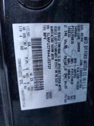 5LMFU27R44LJ22727 - 2004 LINCOLN NAVIGATOR 黑色 照片 13